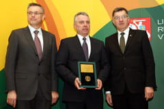 Algirdas Butkevičius (on the right), Jonas Liubertas, Robertas Dargis - President of the Lithuanian Confederation of Industrialists